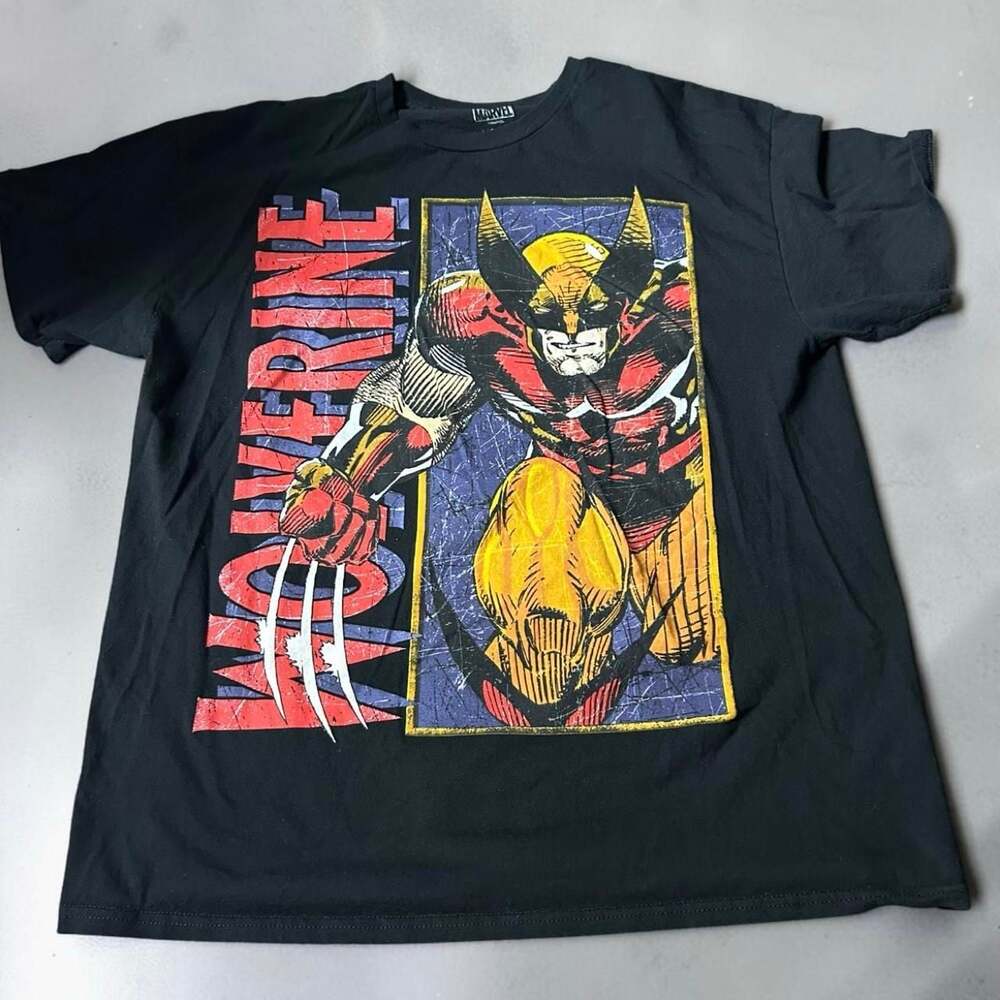 Marvel Wolverine Classic Comic Graphic T-Shirt Black